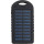 Power bank solare 4000 mAh in ABS gommato con USB-C e doppia USB