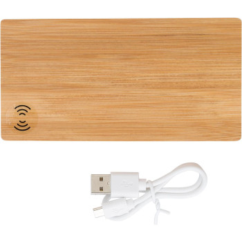 Power Bank in bamboo