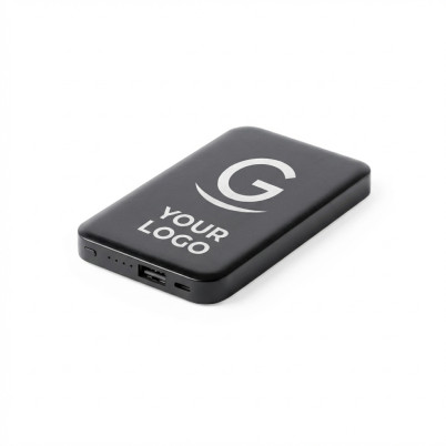 Power bank personalizzabile con luce LED bianca e capacità 4000 mAh