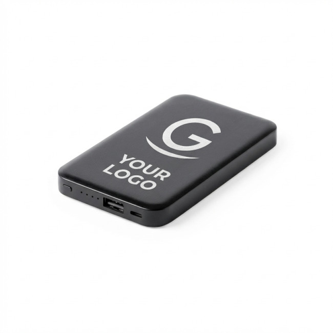 Power bank personalizzabile con luce LED bianca e capacità 4000 mAh