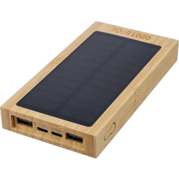 Power bank solare in bambù Elz