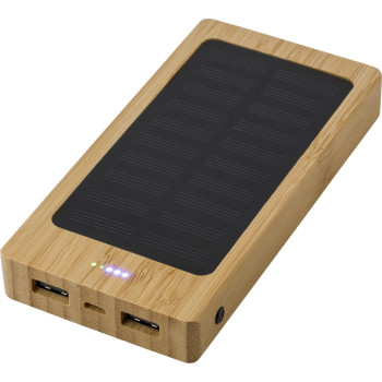 Powerbank Joan | Bambù | Solare | 8000 mAh