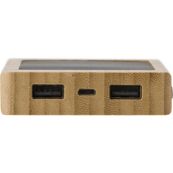 Powerbank Joan | Bambù | Solare | 8000 mAh