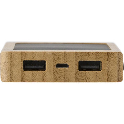 Powerbank Joan | Bambù | Solare | 8000 mAh