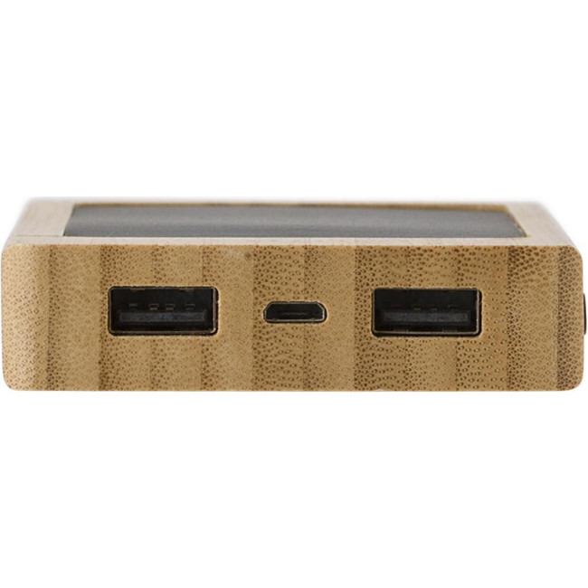 Powerbank Joan | Bambù | Solare | 8000 mAh