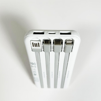 Power Bank Personalizzati con Logo - Powerbank portatile compatto con uscita USB e ricarica rapida