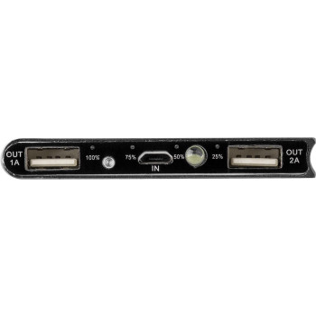 Powerbank solare in ABS e alluminio, capacità 8.000 mAh Adriana