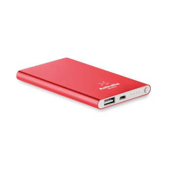 POWERFLAT - Power bank in alluminio da 400