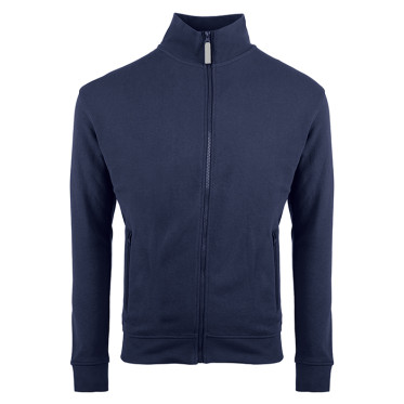 Felpa collo lupetto personalizzabile con zip lunga e tasche con zip