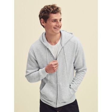 Felpa con zip personalizzata con logo - Premium Hooded Sweat Jacket