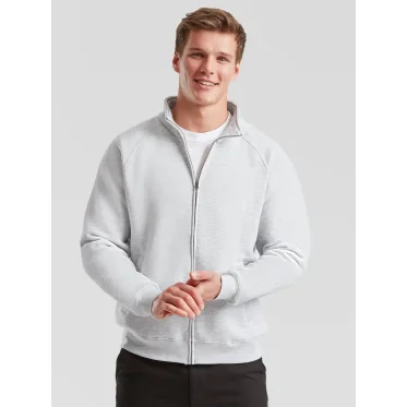 Felpa personalizzabile Fruit of the Loom con zip nascosta e tasche