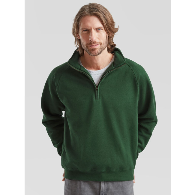 felpe uomo personalizzate - Premium Zip Neck Sweat