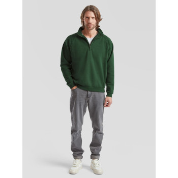 felpe uomo personalizzate - Premium Zip Neck Sweat