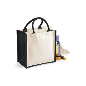 Borse shopper juta personalizzate con logo - Printers Midi Jute Tote