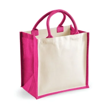 Borse shopper juta personalizzate con logo - Printers Midi Jute Tote