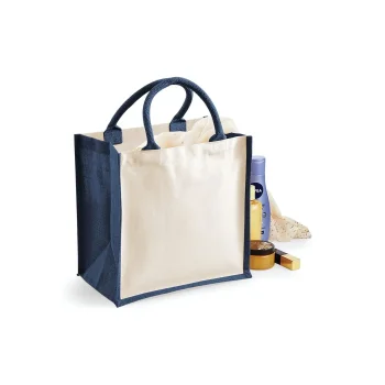 Borse shopper juta personalizzate con logo - Printers Midi Jute Tote