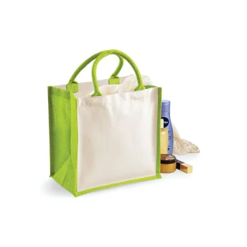 Borse shopper juta personalizzate con logo - Printers Midi Jute Tote