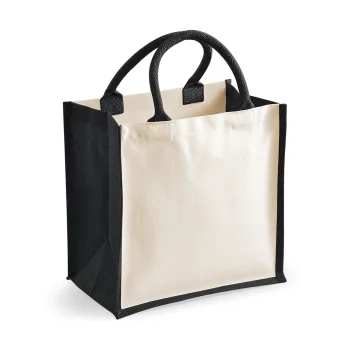 Borse shopper juta personalizzate con logo - Printers Midi Jute Tote