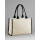 Borsa tote personalizzabile Quadra in tessuto twill con manici lunghi