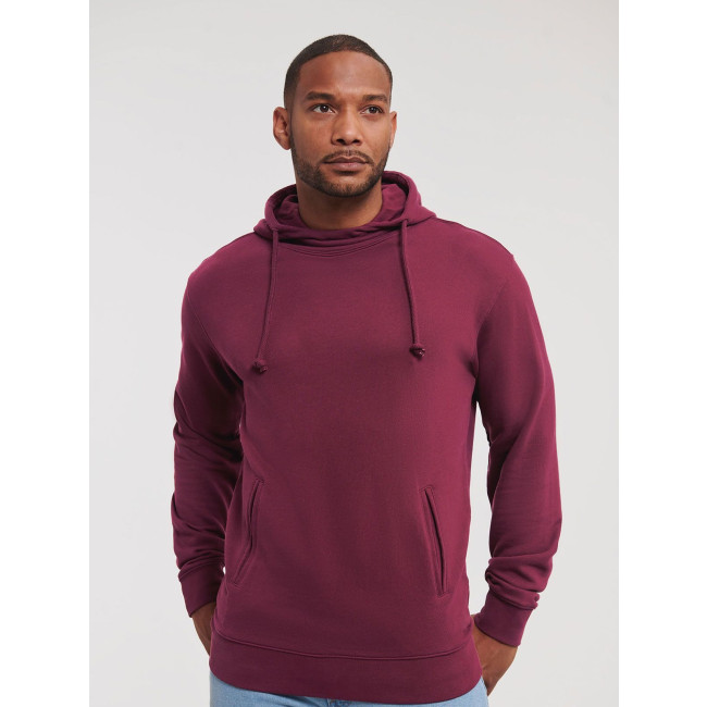 felpe uomo personalizzate - Pure Organic High Collar Hooded Sweat