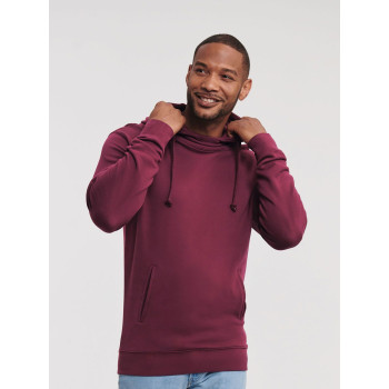 felpe uomo personalizzate - Pure Organic High Collar Hooded Sweat