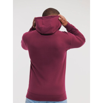 felpe uomo personalizzate - Pure Organic High Collar Hooded Sweat