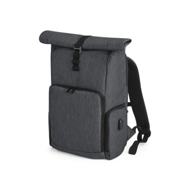 Borsa personalizzata con logo - Q-Tech Charge Roll-Top Backpack