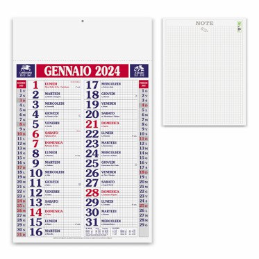 Calendari olandesi personalizzati con logo - QUADRETTATO