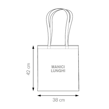 Shopper in cotone personalizzata con logo - QUEENIE