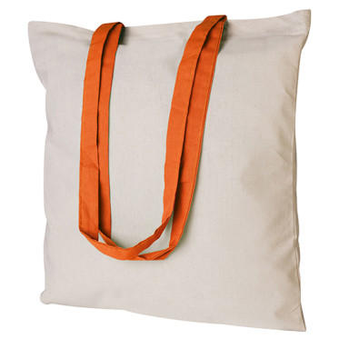 Shopper personalizzabile cotone 100% manici colorati resistente