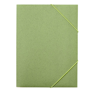 Cartellina personalizzabile in fibra di grano ecologica con elastico sicurezza