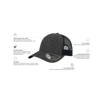 Cappellino 5 pannelli personalizzato - Rapper Melange