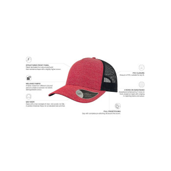 Cappellino 5 pannelli personalizzato - Rapper Melange