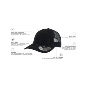 Cappellino 5 pannelli personalizzato - Rapper Suede