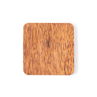 Caricabatterie wireless personalizzato in noce di cocco con doppia porta USB