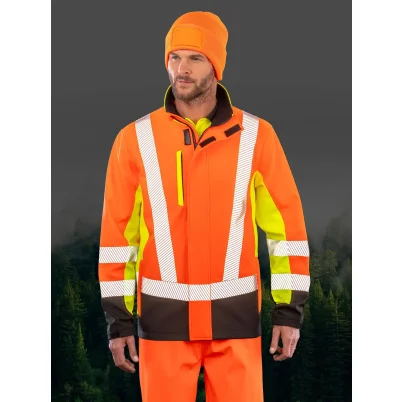 Recycled 3-layer printable safety softshell