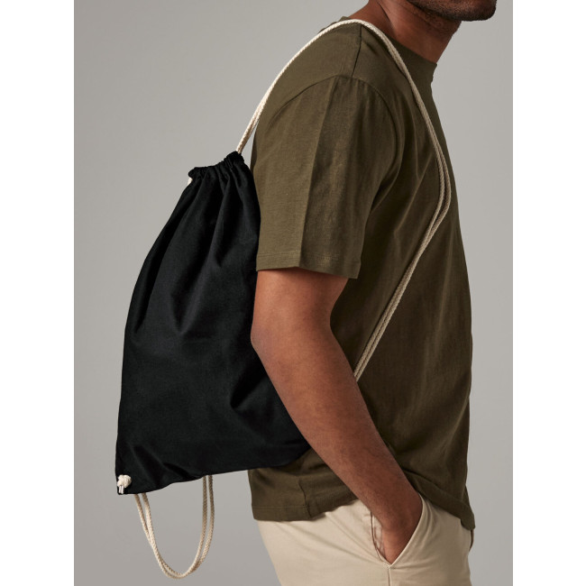 Zaini con lacci personalizzati con logo - Recycled Cotton Gymsac