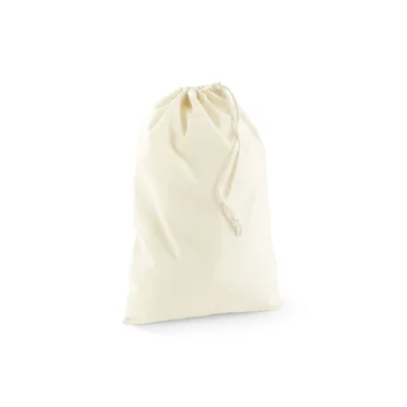 Sacchetto personalizzabile Westford Mill in cotone riciclato con cordini