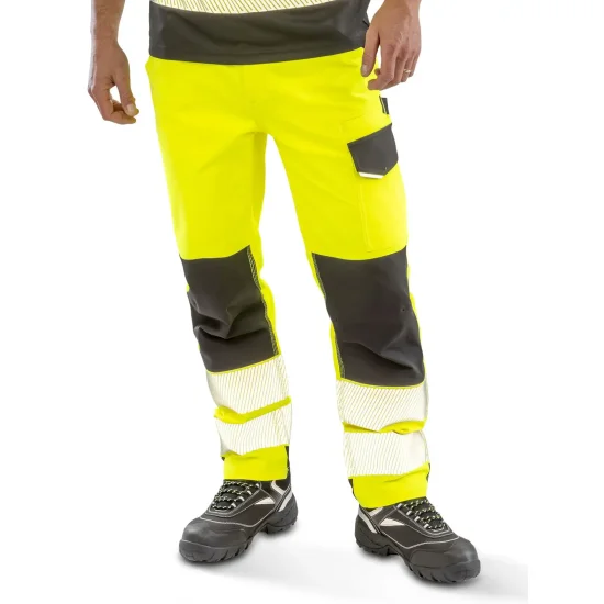 Recycled dynamic stretch safety trouser