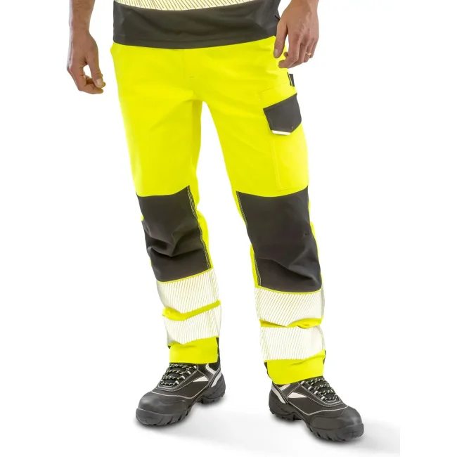 Recycled dynamic stretch safety trouser
