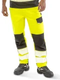 Recycled dynamic stretch safety trouser