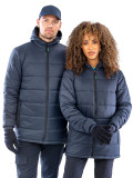 Recycled hooded padded parka