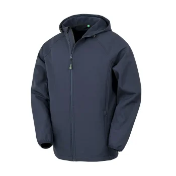 Recycled printable 3-layer hooded softshell