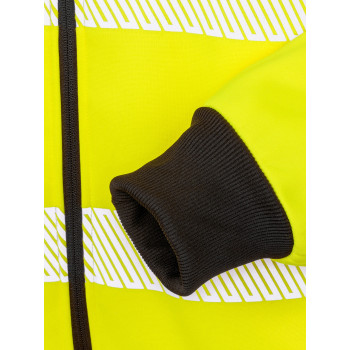 Felpe alta visibilità personalizzate - Recycled Robust Zipped Safety Hoody
