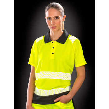 T-shirt alta visibilità personalizzate - Recycled Safety Polo Shirt