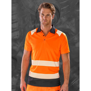 T-shirt alta visibilità personalizzate - Recycled Safety Polo Shirt