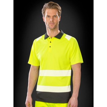 T-shirt alta visibilità personalizzate - Recycled Safety Polo Shirt