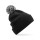 Cuffia invernale personalizzabile Beechfield doppio strato con pompon bicolore