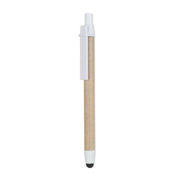 Penna economica personalizzata con logo - RECYTOUCH - Penna in carta riciclata