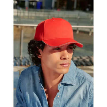 Cappello 5 pannelli personalizzabile Atlantis poliestere riciclato twill